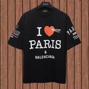 Classic Men's Balenciaga Short Sleeve Black